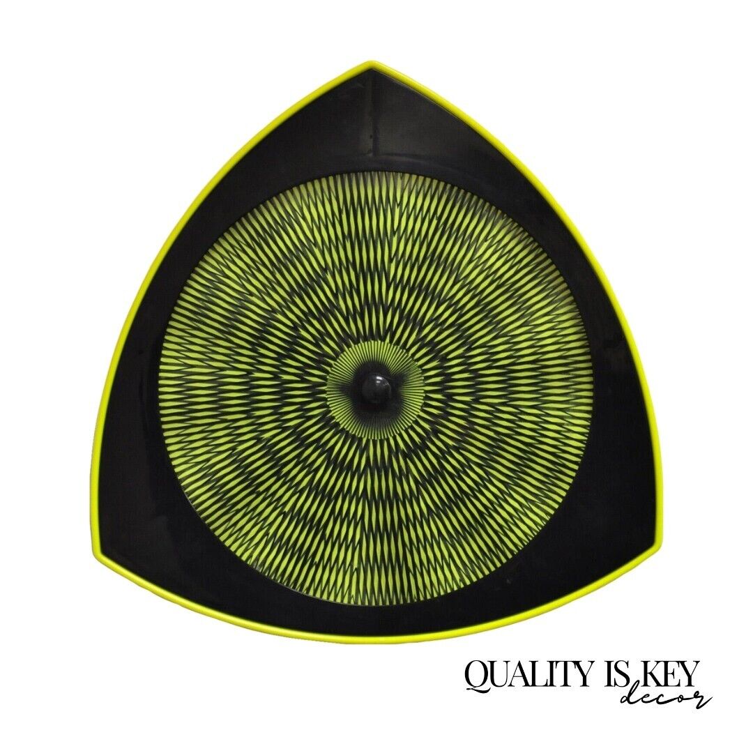 Vintage 1996 Rabbit Tanaka Lumaseries CyberSpace Neon Green Kinetic Wall Art (B)