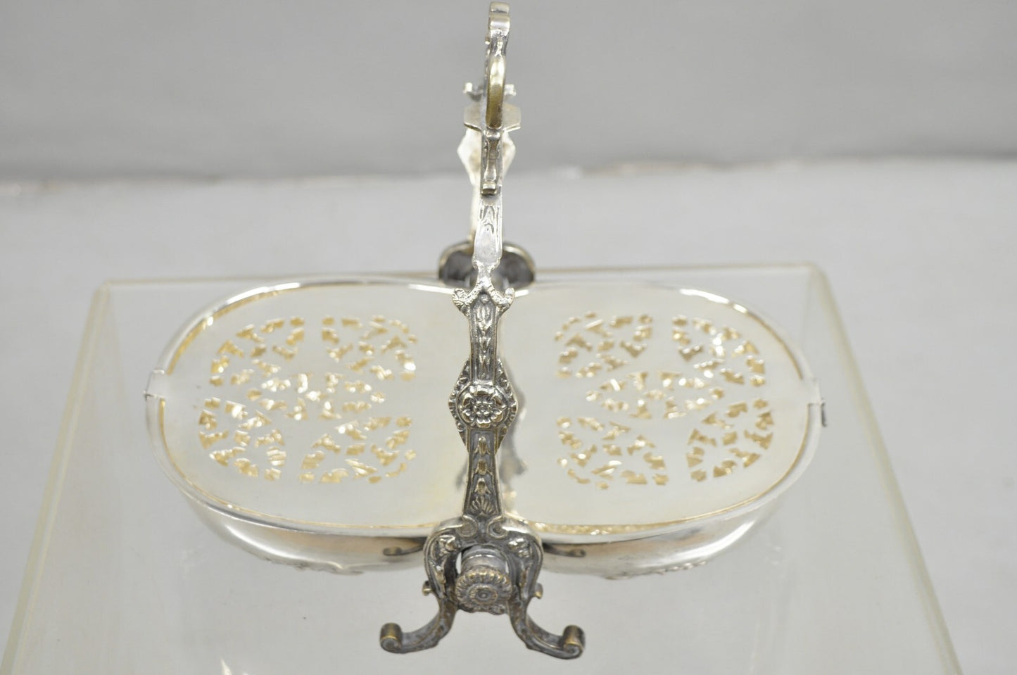 Antique English Sheffield Victorian Repousse Silver Plated Biscuit Warmer Box
