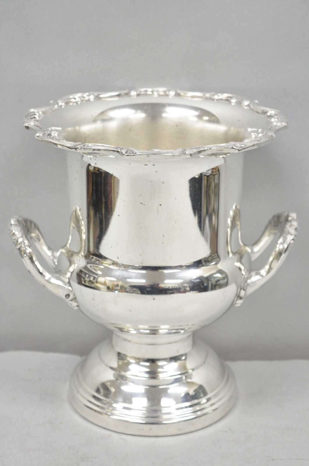Vintage Leonard Victorian Silver Plated Trophy Cup Champagne Chiller Ice Bucket