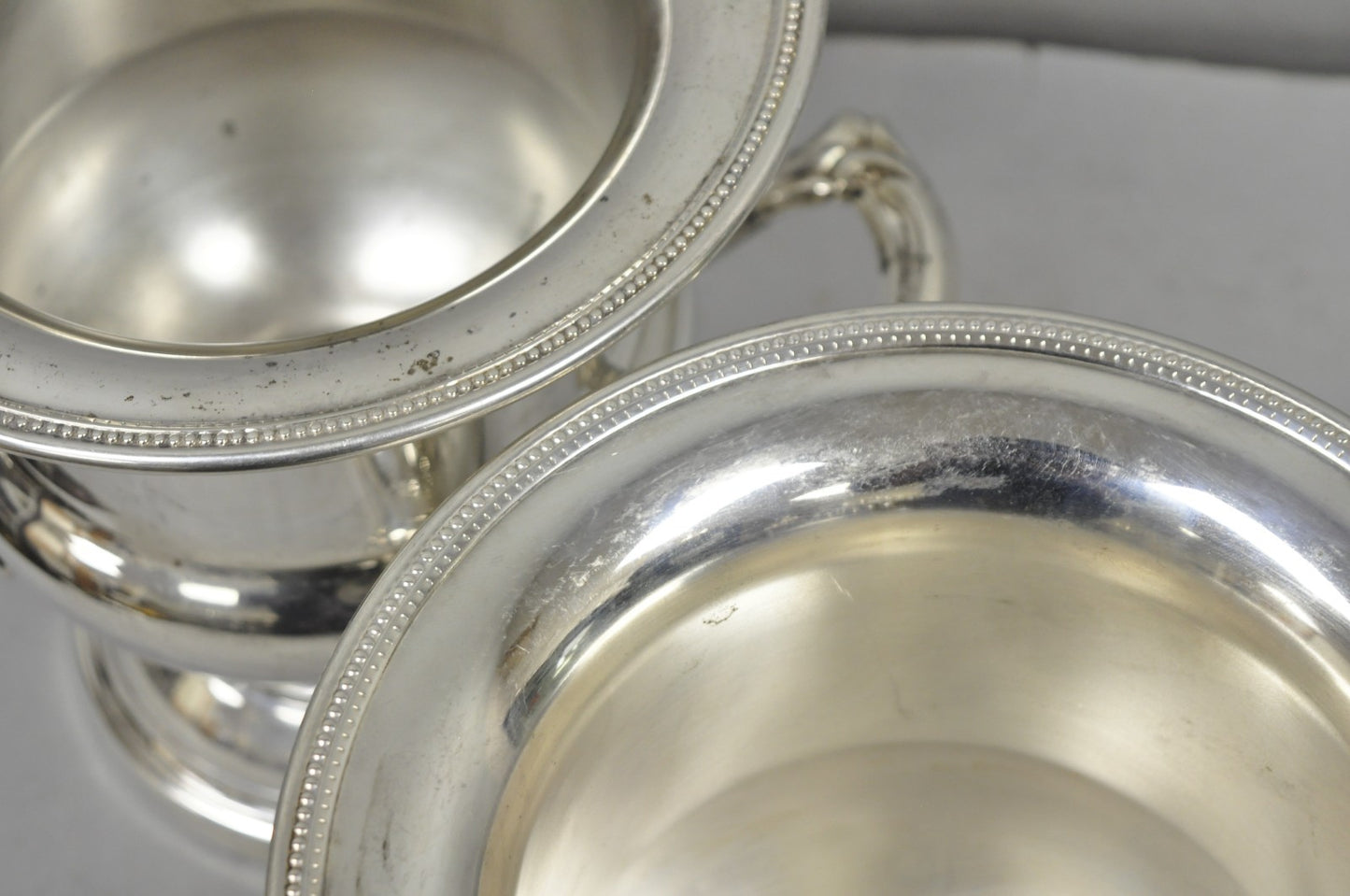 Vintage Oneida Regency Silver Plated Champagne Chiller Ice Bucket - a Pair