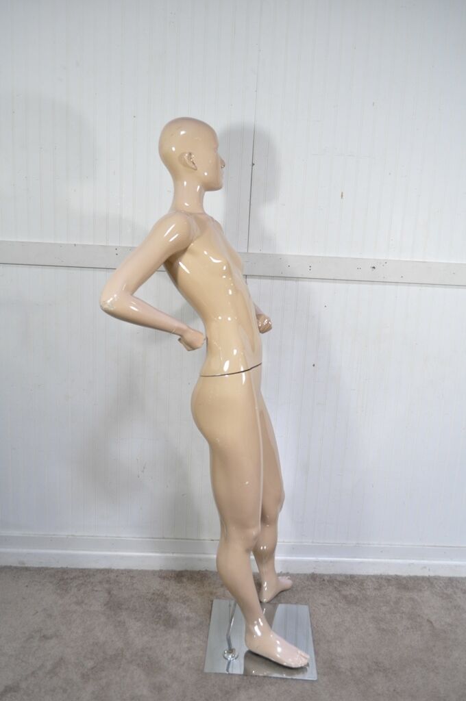 Vintage Female Woman Fiberglass Full Mannequin Dress Form Display on Stand