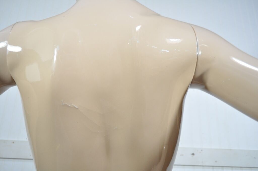 Vintage Female Woman Fiberglass Full Mannequin Dress Form Display on Stand