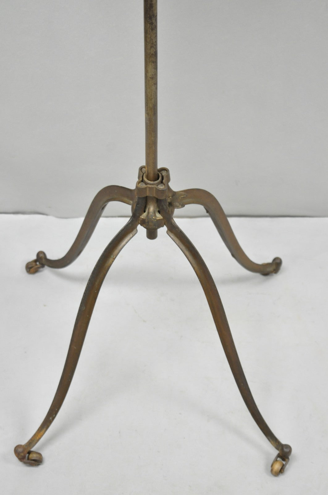 Antique R.M. Lambie Victorian Walnut & Cast Iron Bible Book Stand Lectern