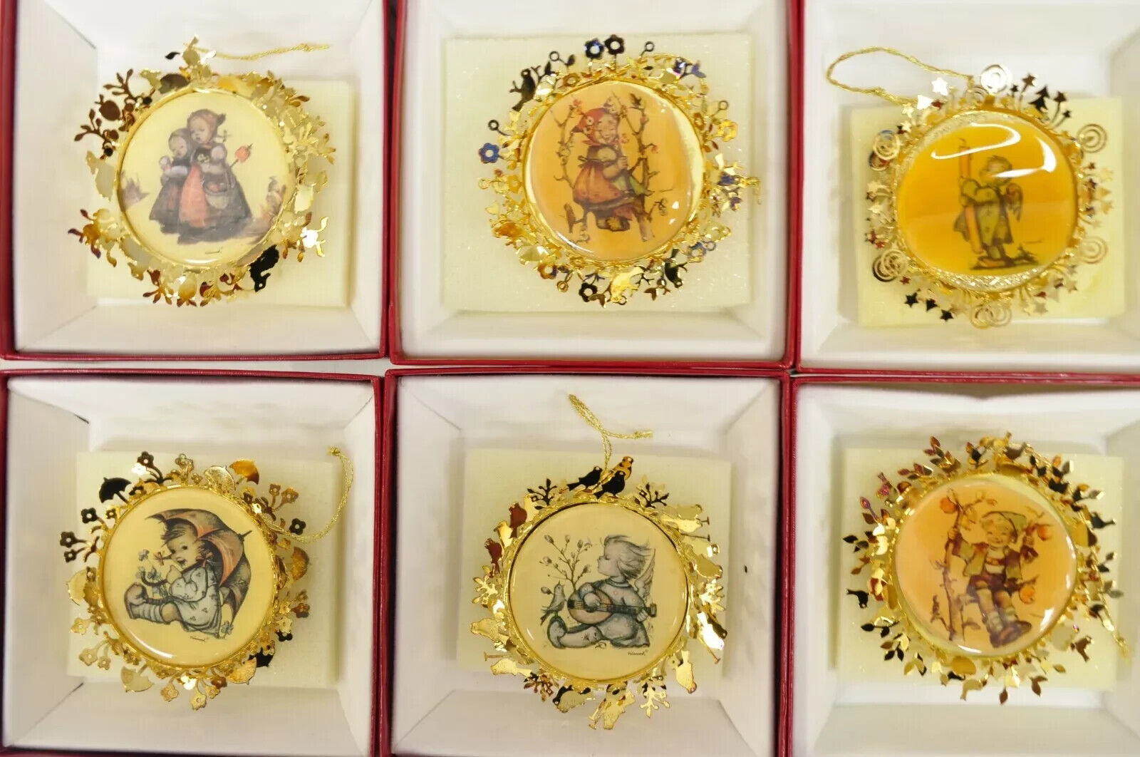 The Hummel Gold Christmas Ornament Collection Box Set of 36 in Box