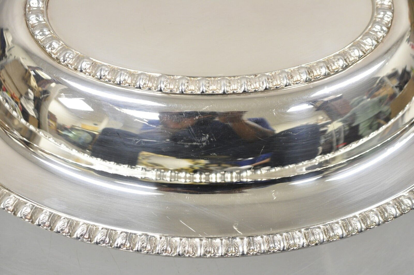Vintage WM Rogers Fenwick Silver Plated Lidded Vegetable Serving Platter