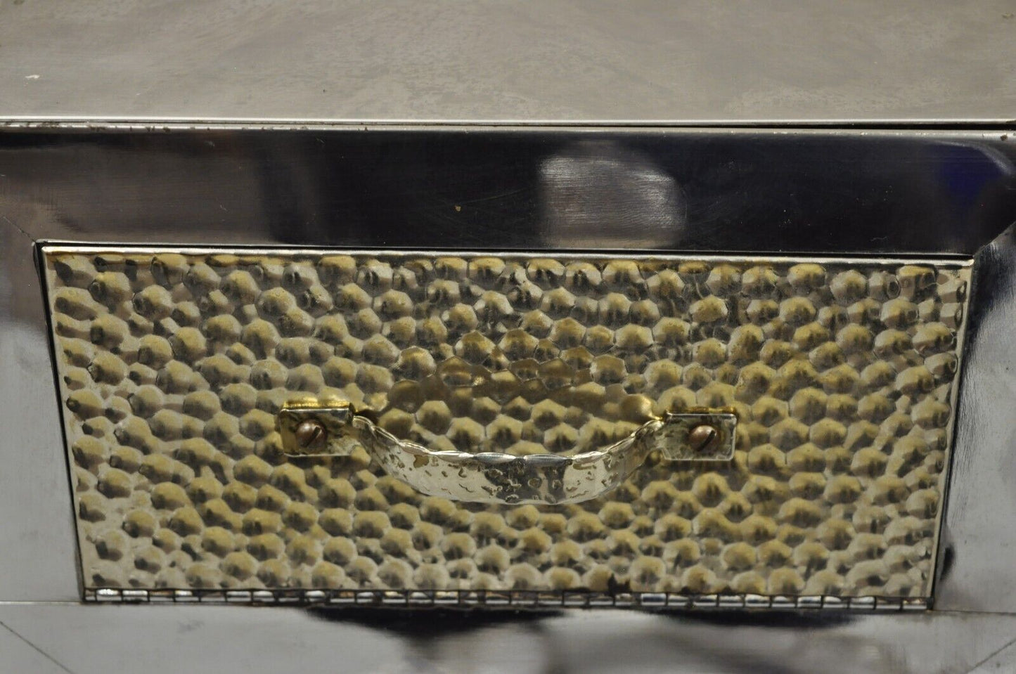 Vintage Stainless Steel Industrial Restaurant Coffee Bean Storage Dispenser