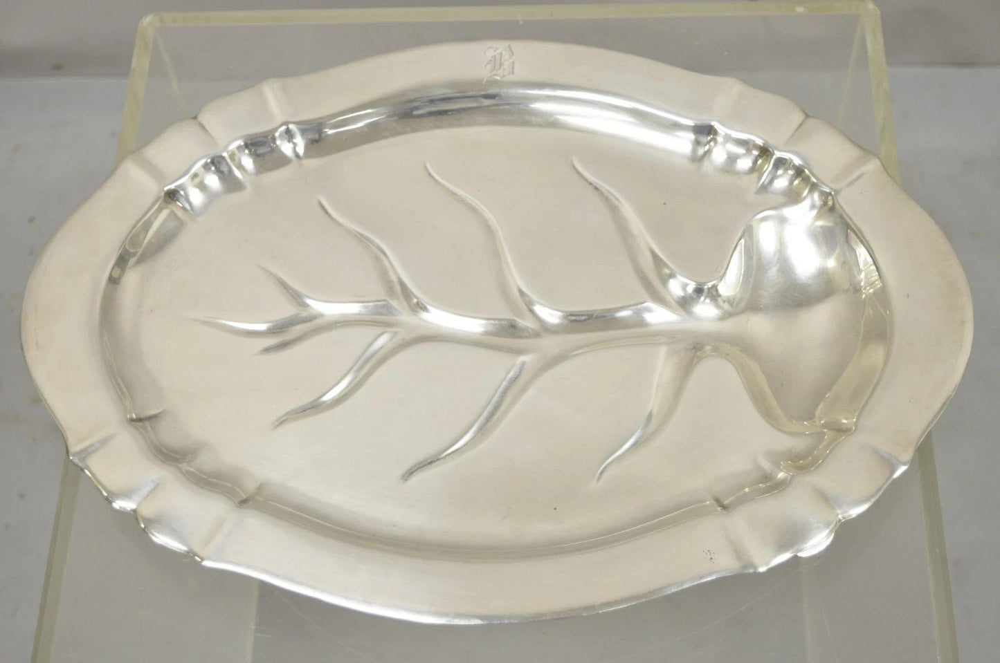 Reed & Barton Chesterfield Silver Plated Meat Cutlery Serving Platter Tray