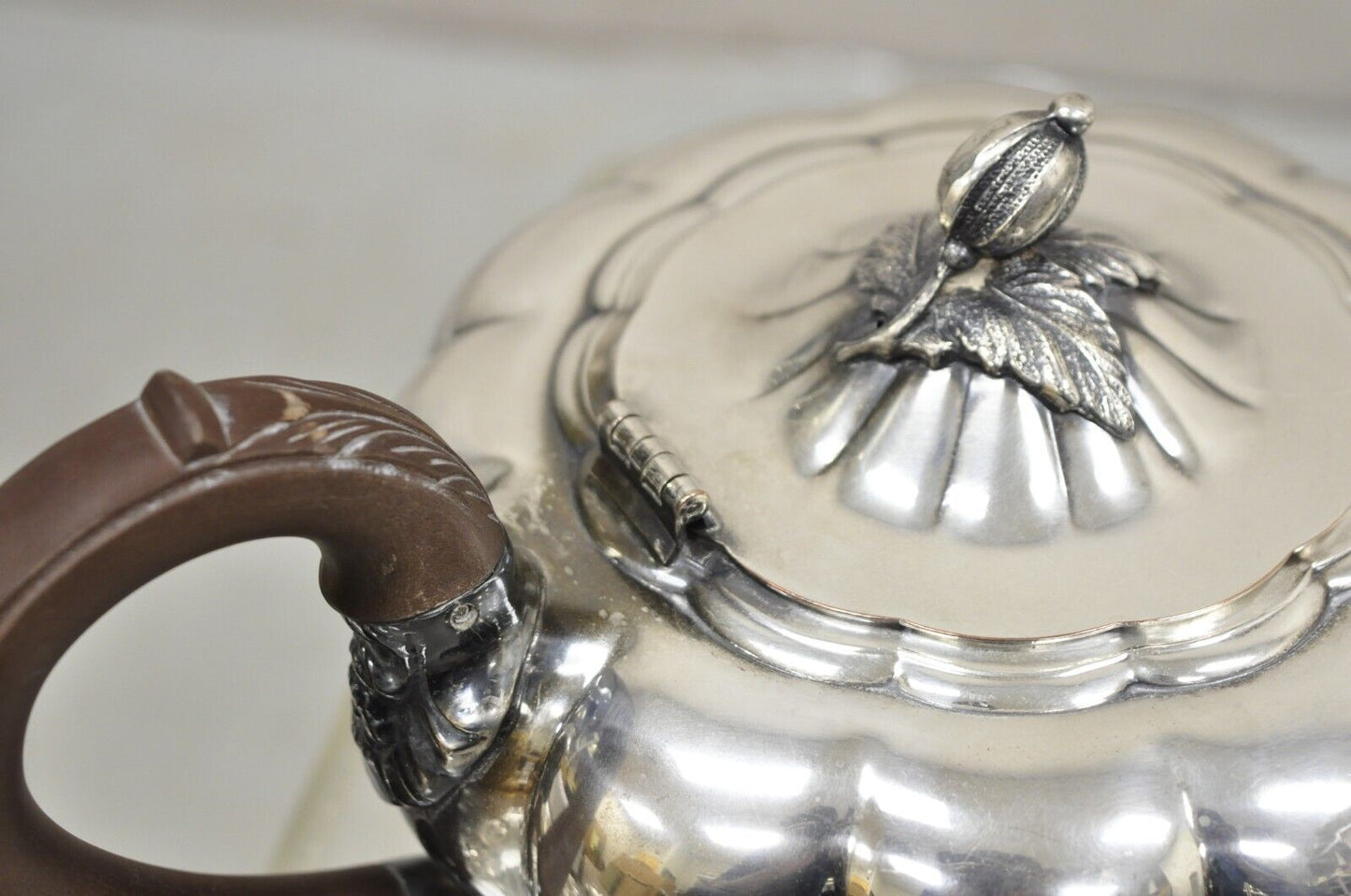 Old English Melon Community Plate Silver Plated Coffee Tea Set - 2 Pc Set