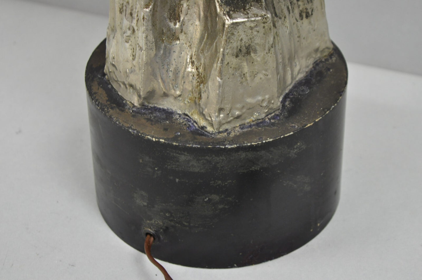 Vintage Richard Barr for Laurel Brutalist Mid Century Modern Metal Table Lamp