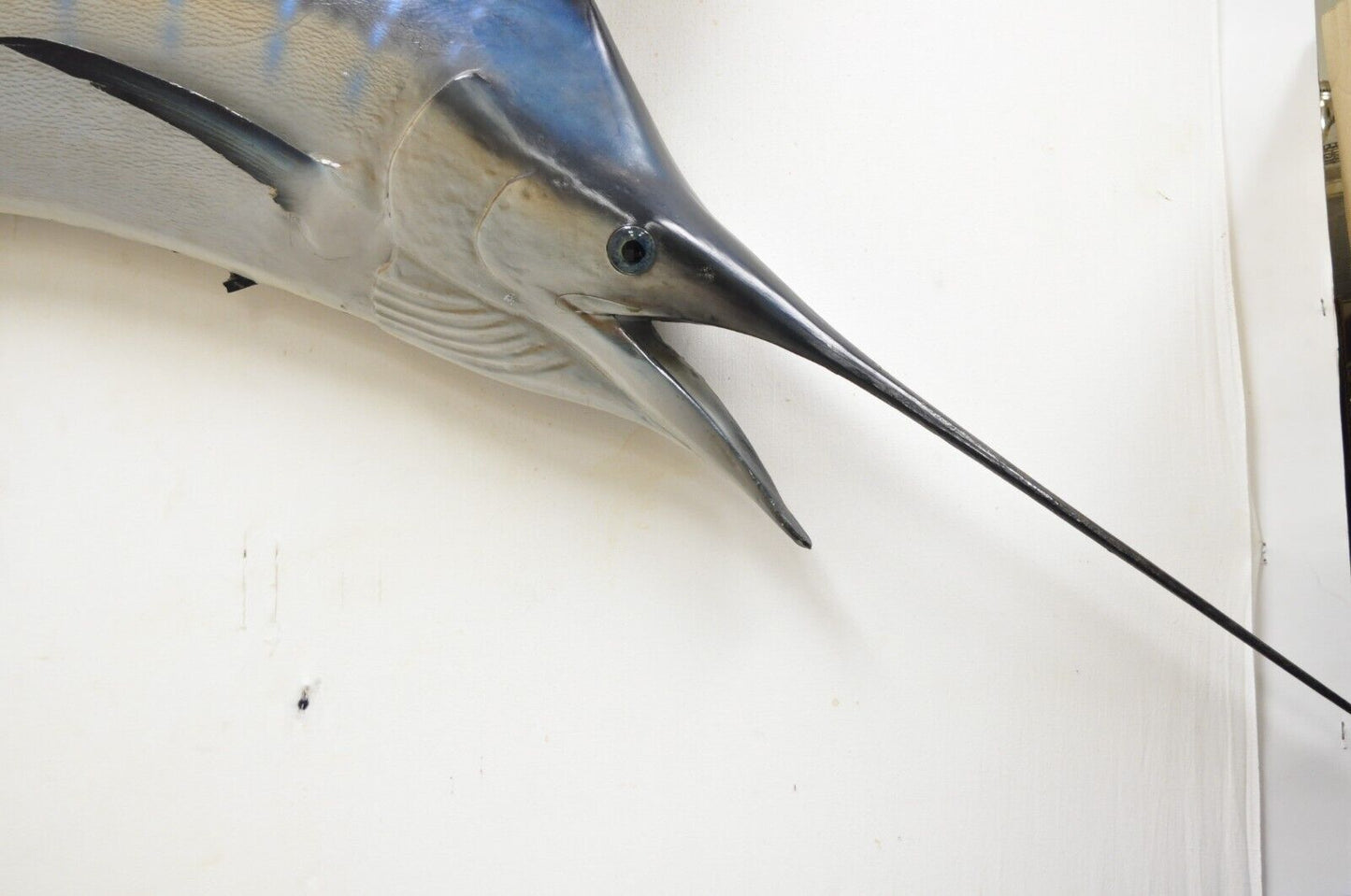 Large Vintage Taxidermy Replica Blue Marlin Sailfish 85" Wall Mount