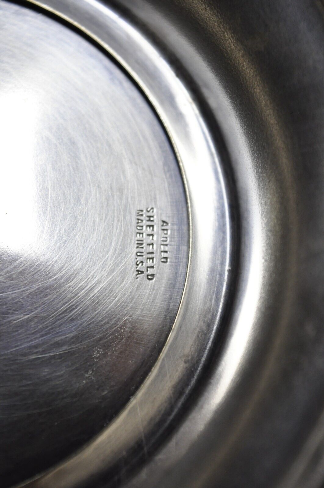 Apollo Sheffield USA Silver Plated Nickel Silver Reticulated Basket w Handle