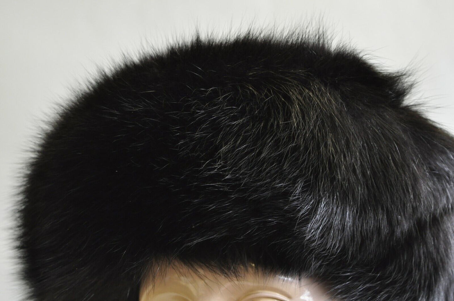 Vintage Boutique Kate's Canada Black Leather Snakeskin Mink Fur Church Derby Hat