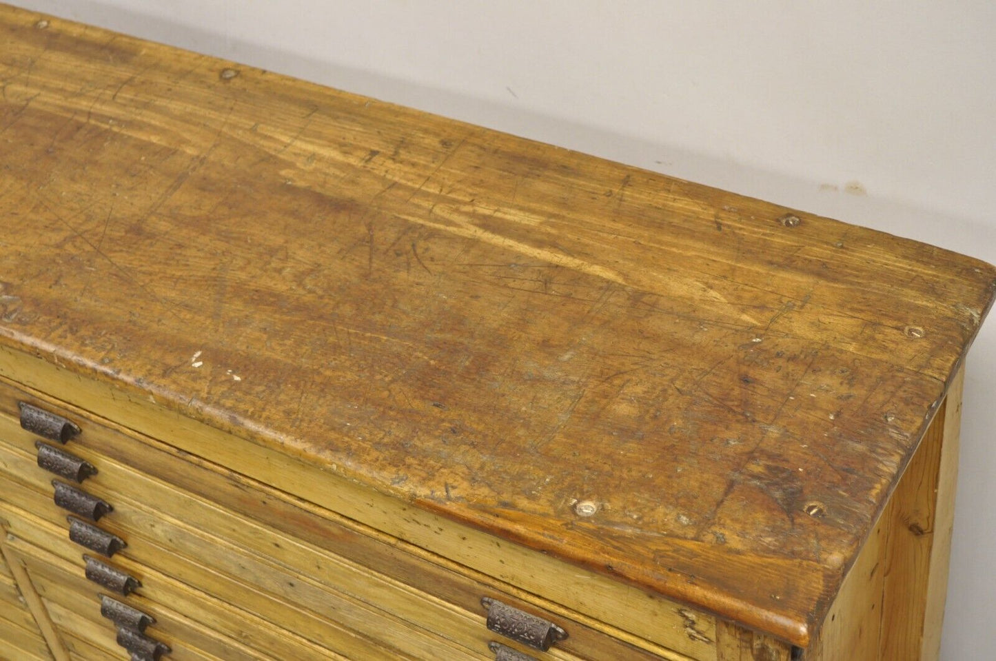 Fred K. Ullmer London Double 32 Drawer Map Makers Flat File Printers Cabinet