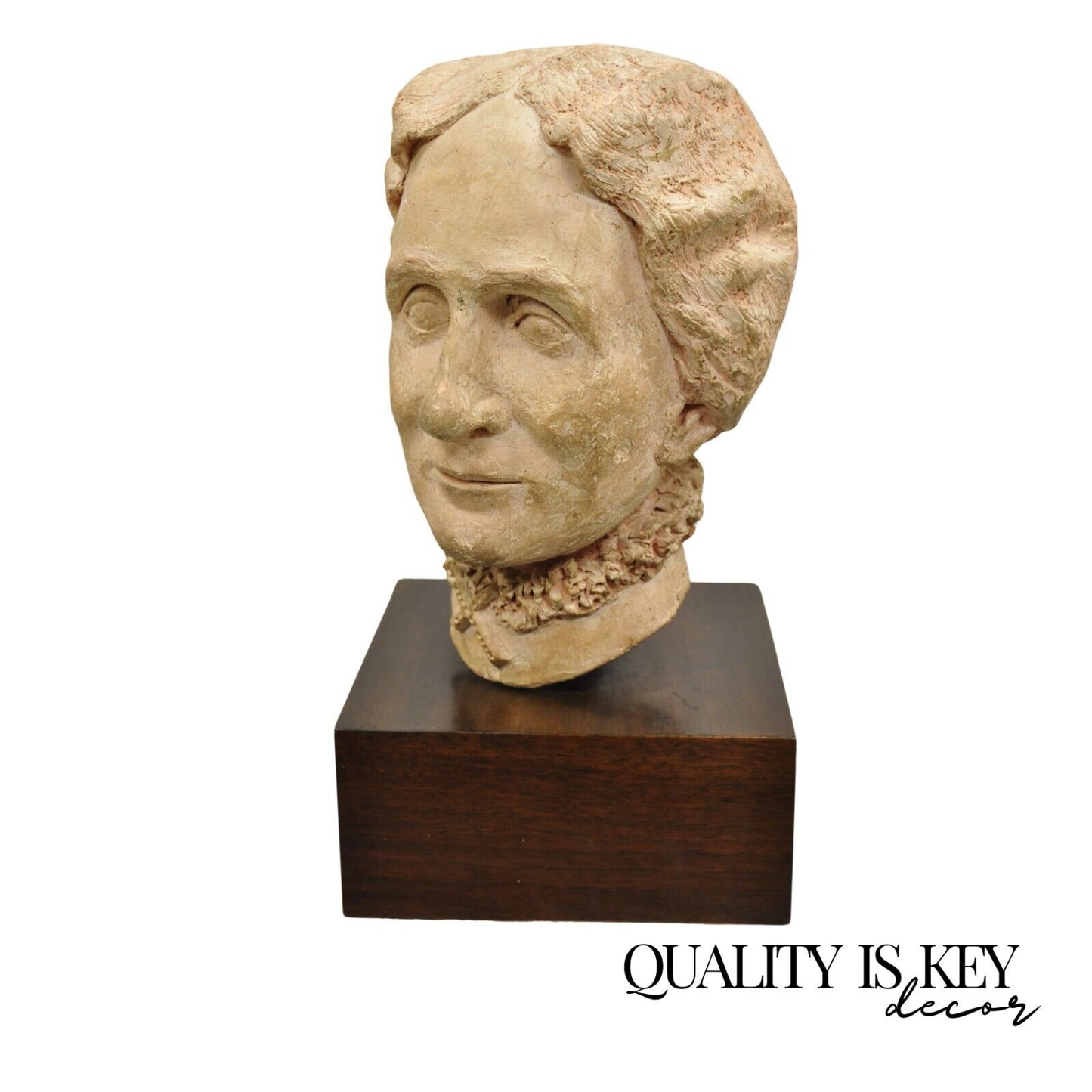Mrs. Somson Ceramic Pottery Bust Sculpture by Jacobsen (Peppi) of Cokeville WY
