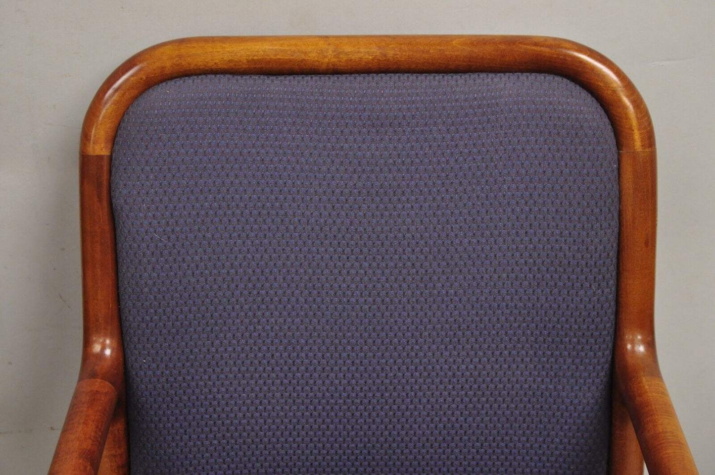 Vintage Helikon Mid Century Modern Sculpted Cherry Wood Lounge Chairs - a Pair