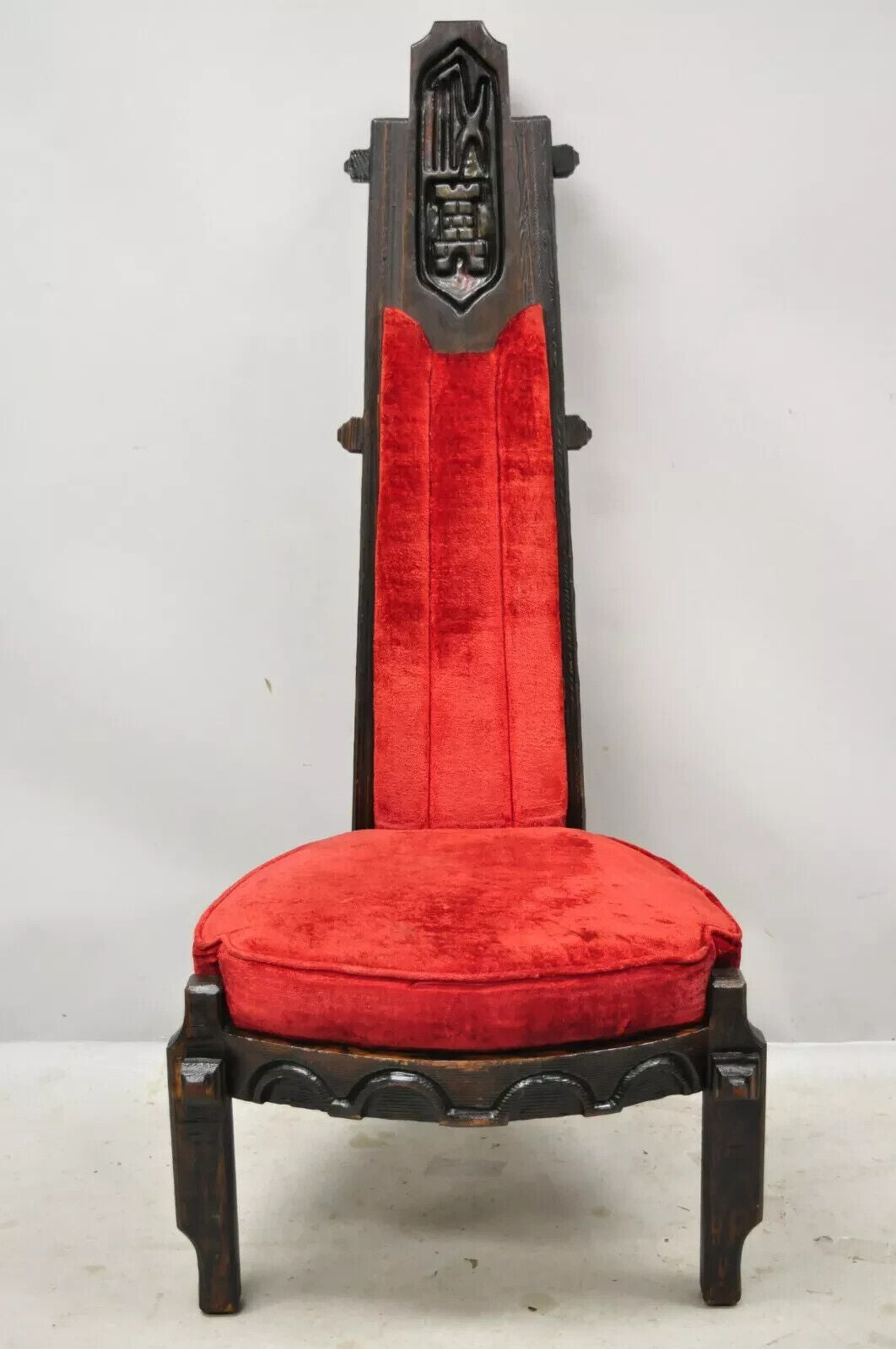 Maderas De Santa Barbara Gothic Revival Jungle Room Dining Chairs - Set of 4