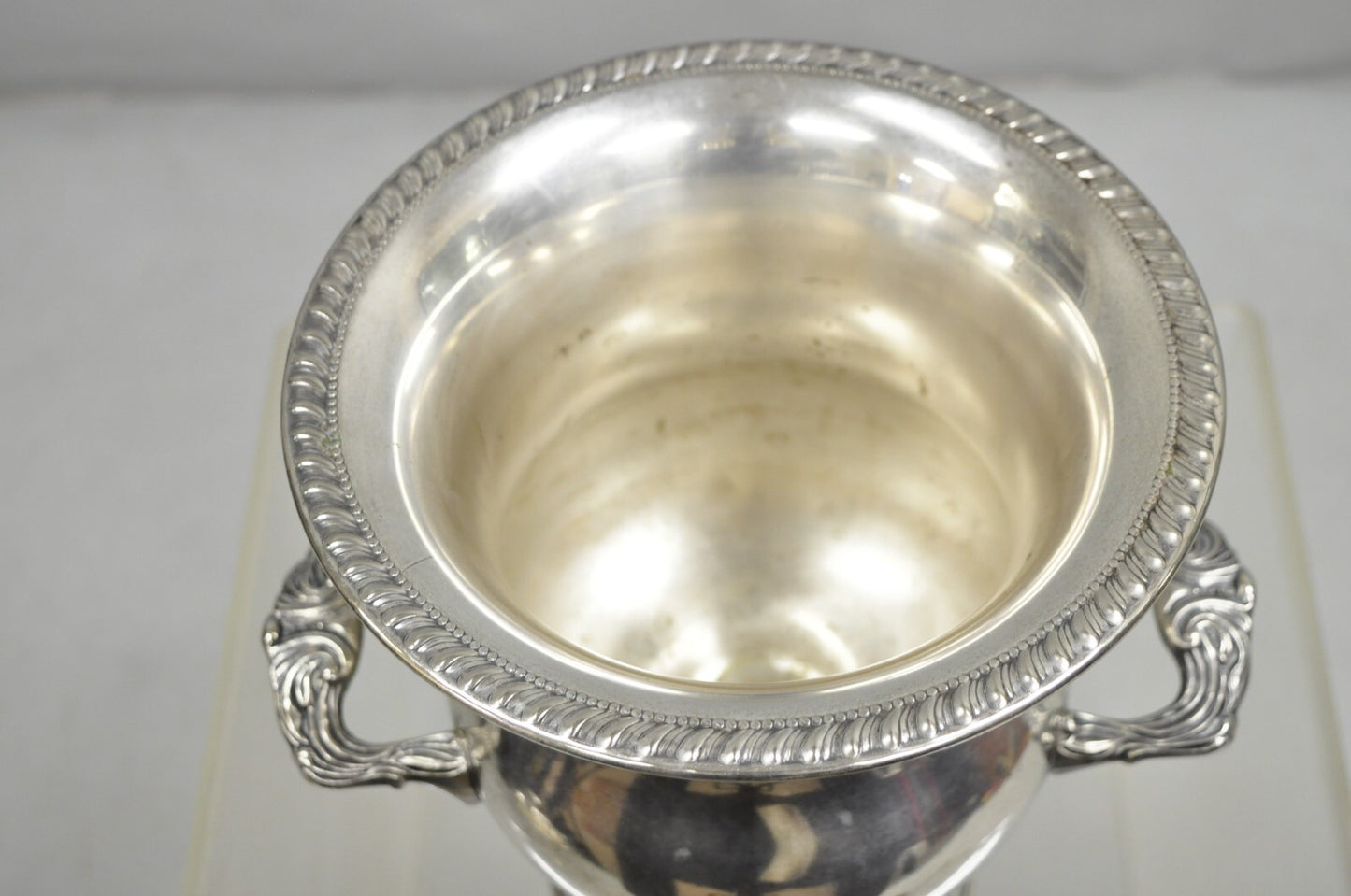 Sheridan Victorian Bulbous Silver Plated Champagne Chiller Wine Ice Bucket