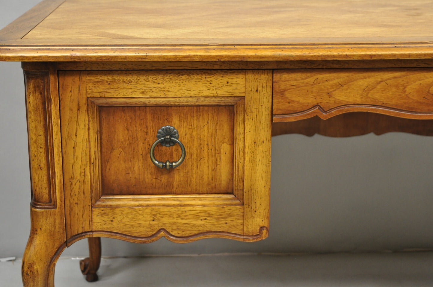 Drexel Heritage French Country Manor Collection 60" Parquetry Inlay Writing Desk