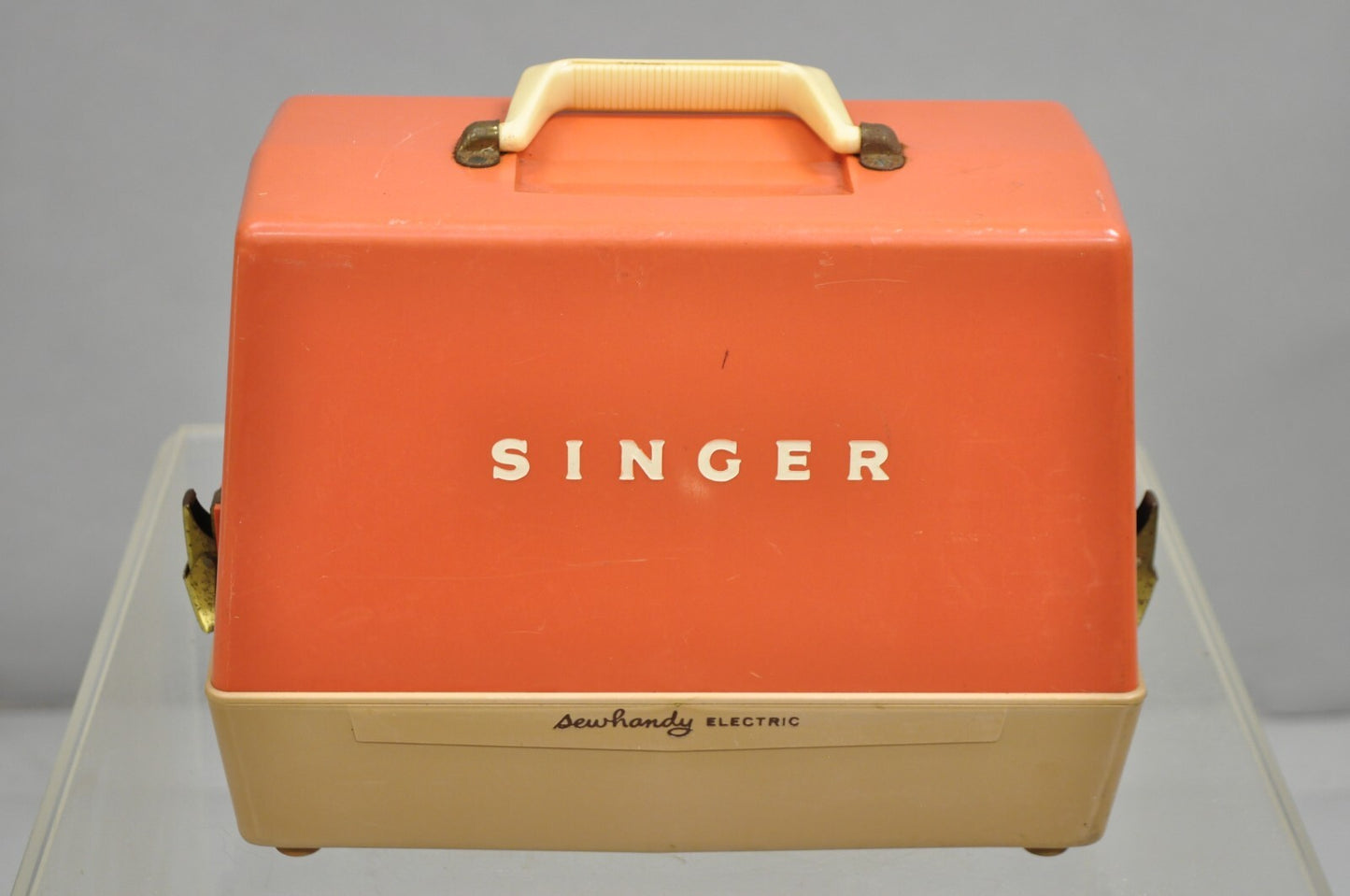 Vintage Singer Sewhandy Electric Childs Sewing Machine in Case - Works