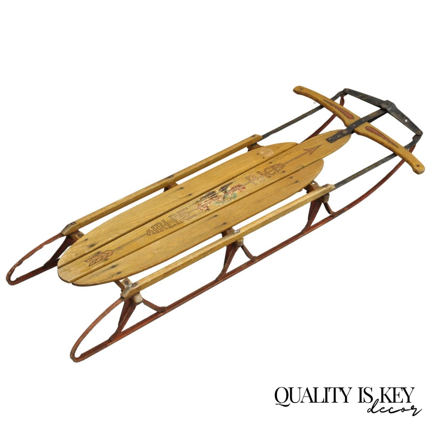 Vintage Flexible Flyer Airline Racer No 60 Wooden Sled Planet Jr USA