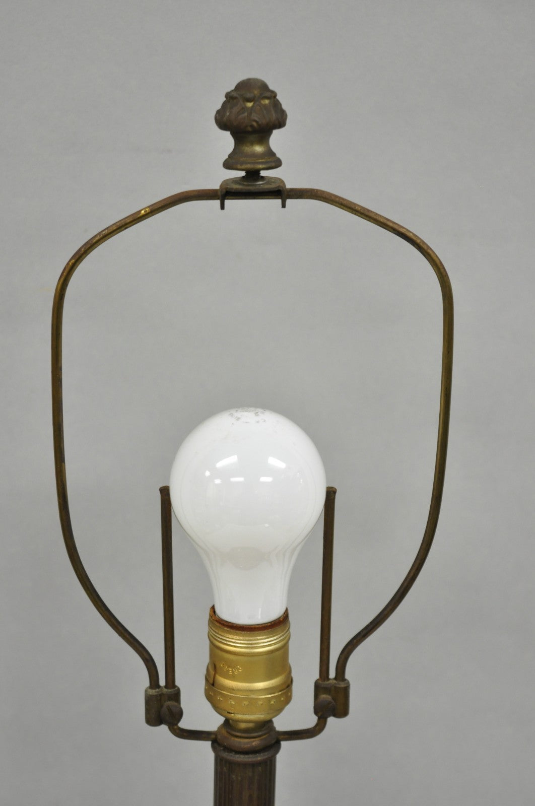 Antique French Empire Cobalt Blue Porcelain Figural Gilt Bronze Urn Table Lamp