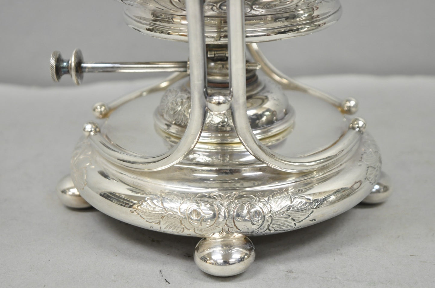 Antique Barker Ellis English Victorian Silver Plated Tea Set w/Tray - 7 Pc Set