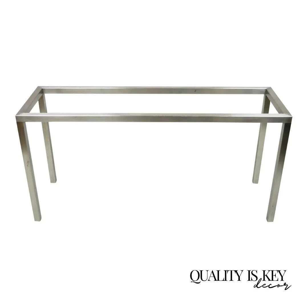 Design Institute of America Steel Mid Century Modern 58" Long Console Hall Table
