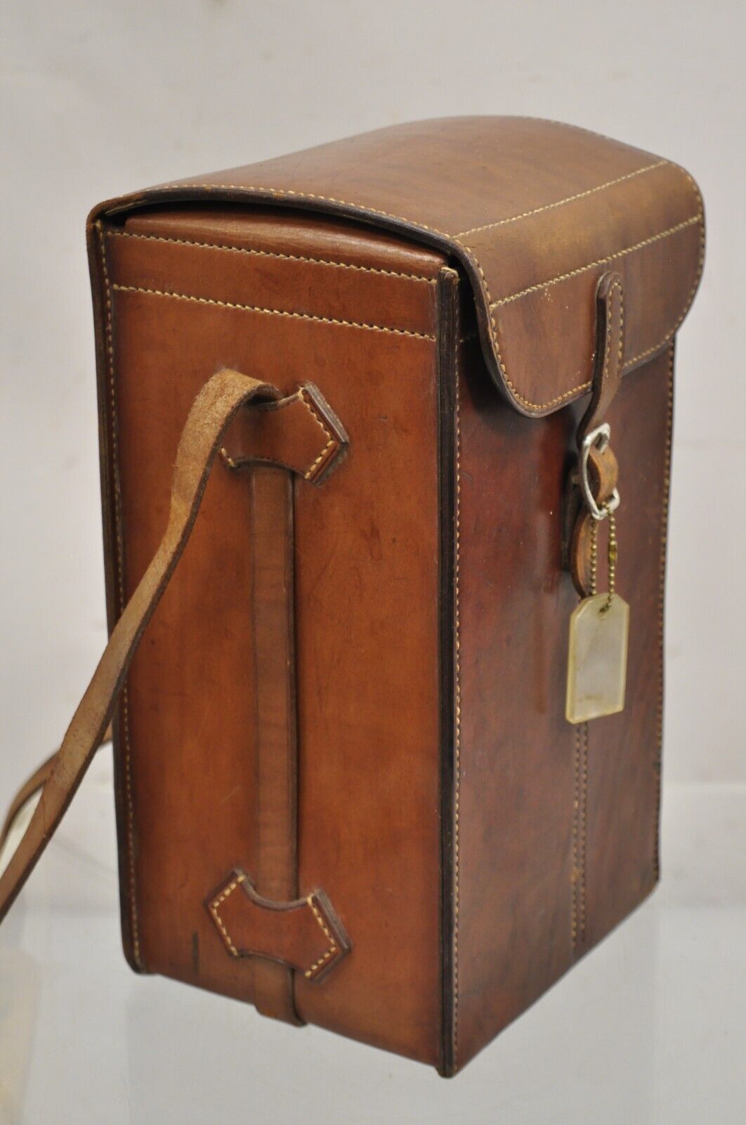 Vintage Sun Lite II Speed Flash and Portable Battery Pack in Brown Leather Case