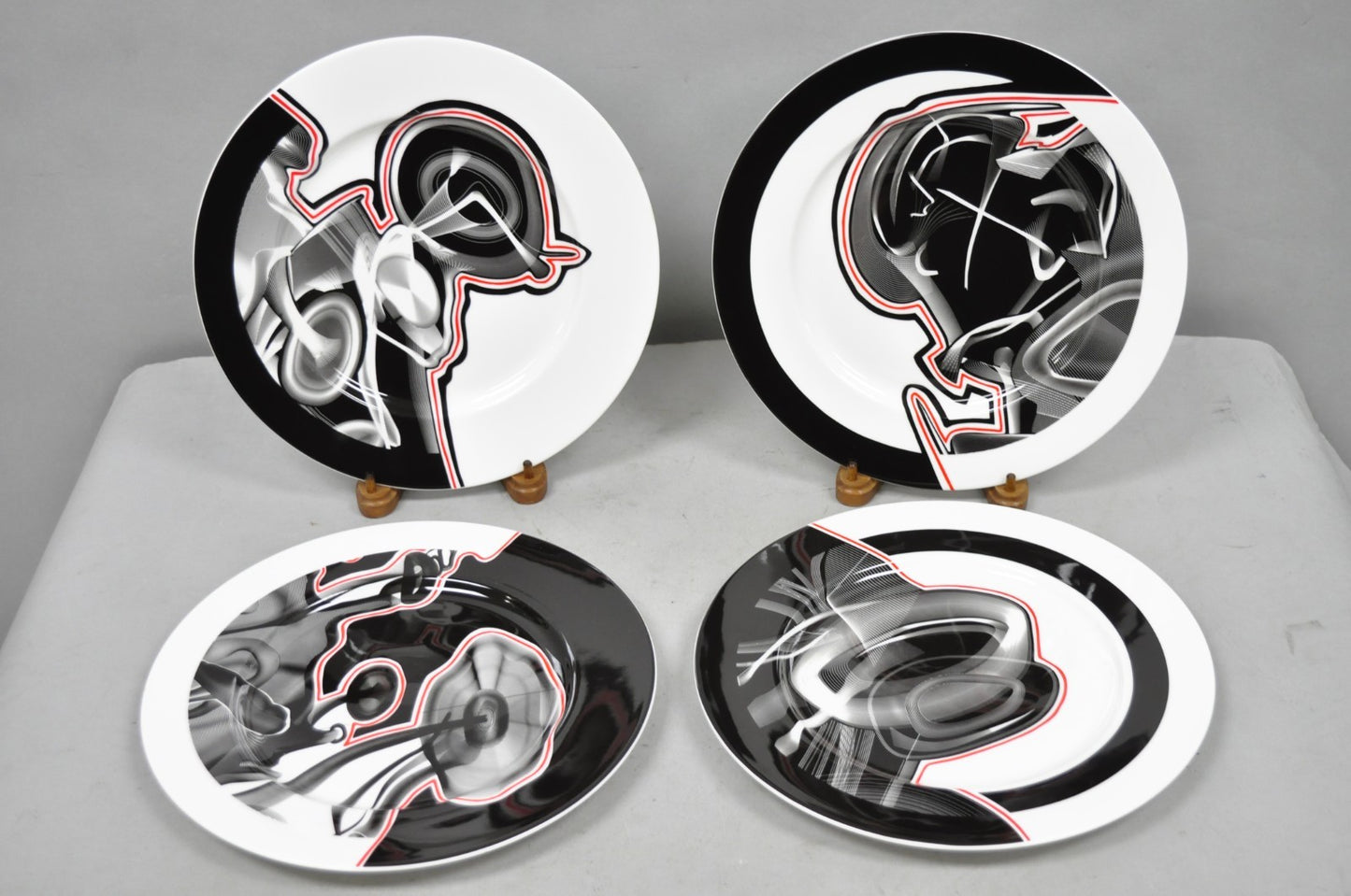 Frank Stella David Mirvish Designs Vortex Engravings 1-4 Black Plate - Set of 4