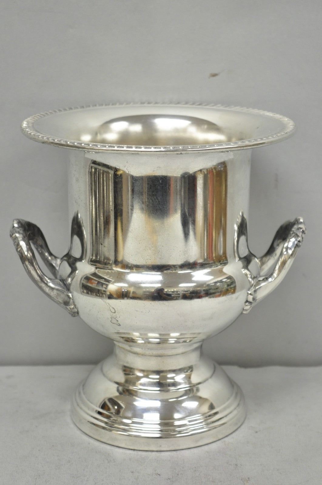 Vintage Leonard Silver Plated Trophy Cup Urn Champagne Chiller Bar Ice Bucket