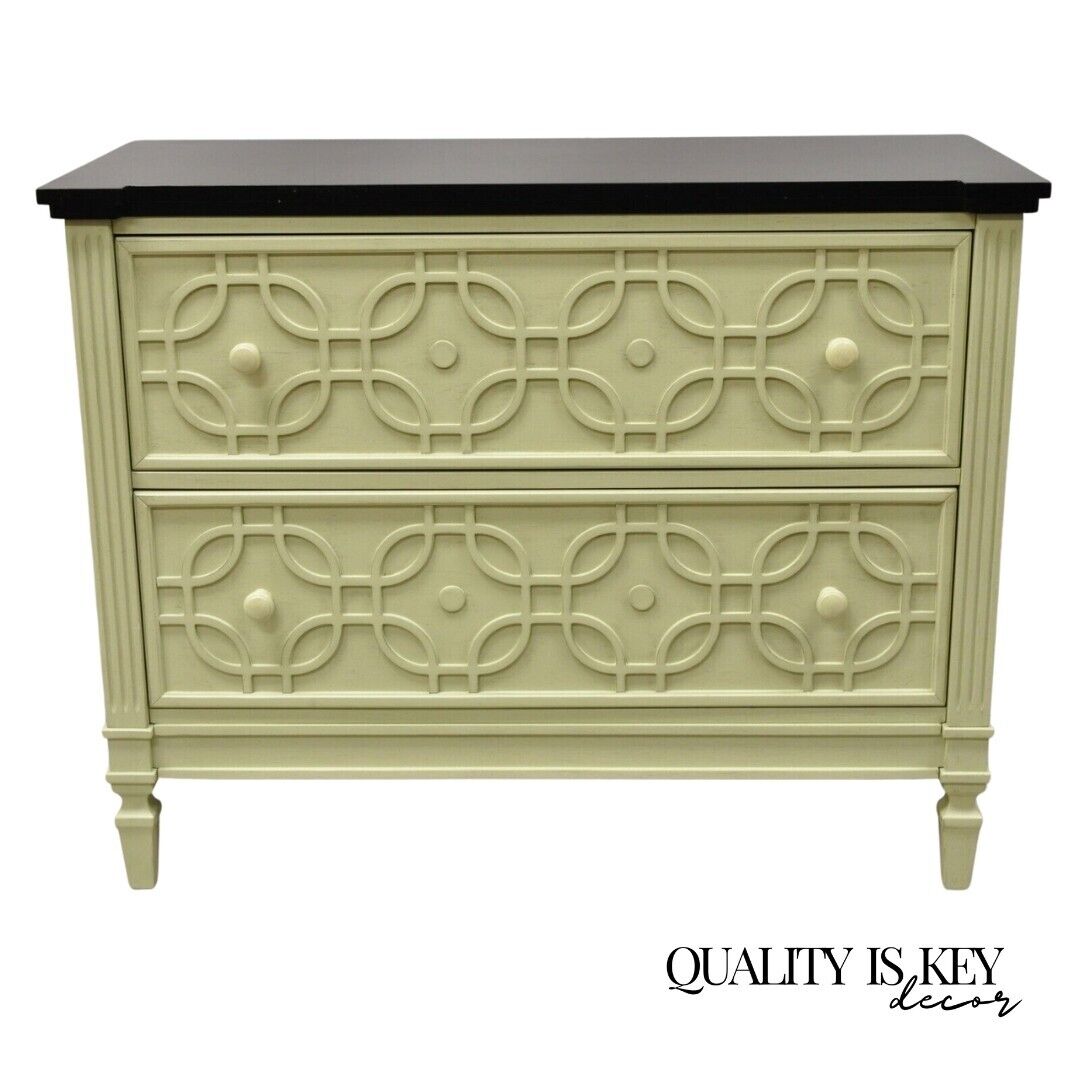 Raymour and Flanigan Maura Accent Chest Hollywood Regency Commode Cabinet