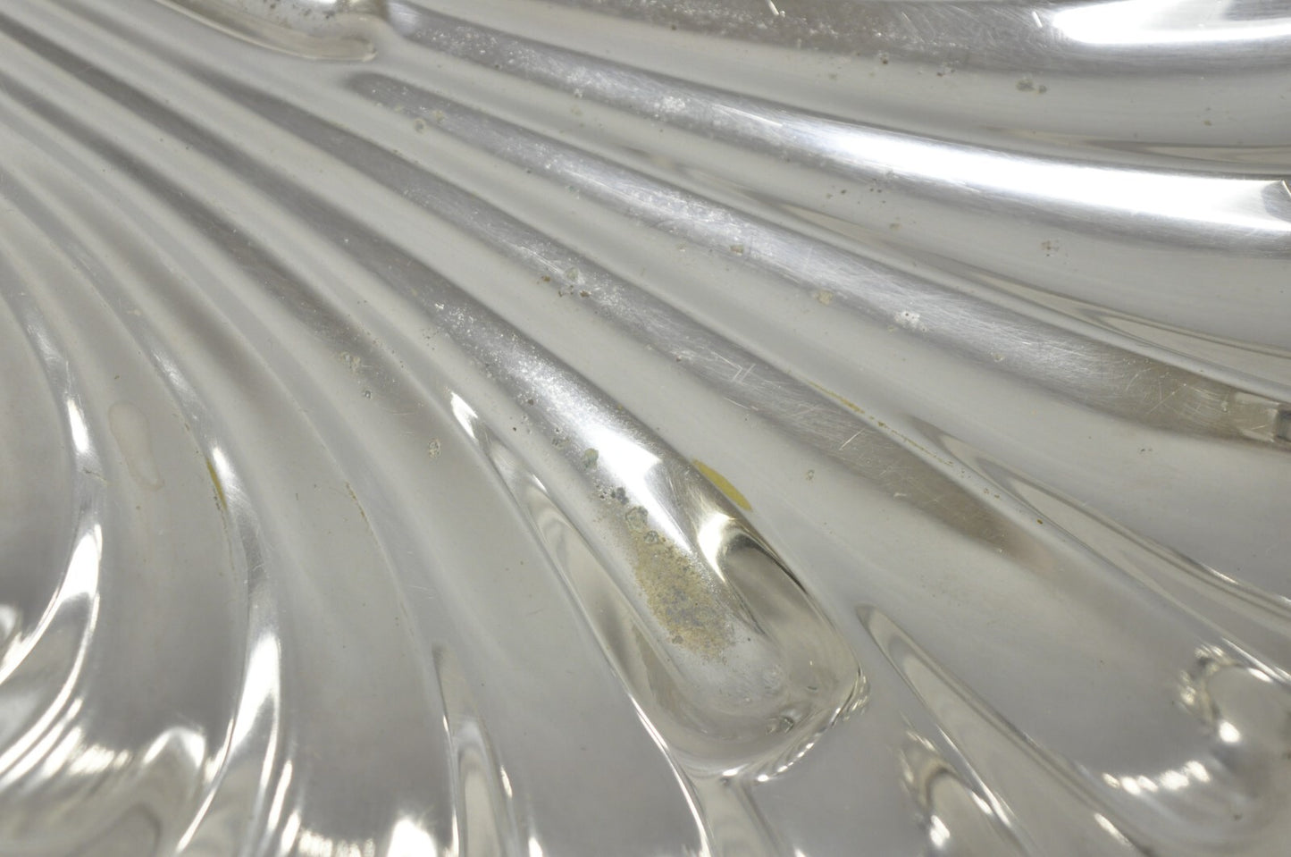 Vintage English Regency Sheffield Silver Plated Fish Clam Shell Serving Platter