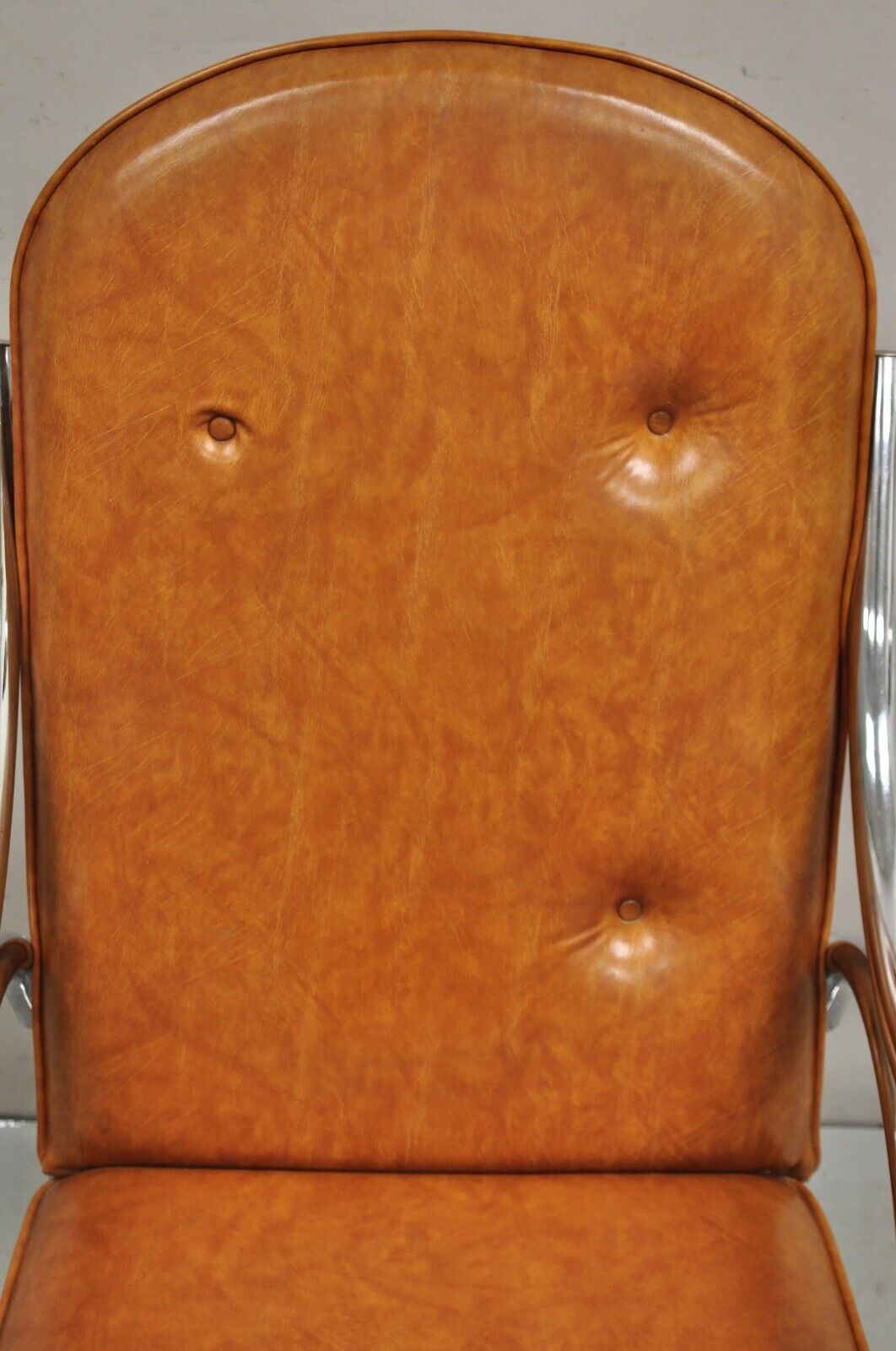 Mid Century Modern Milo Baughman Style Chrome Thonet Rocking Chair Rocker
