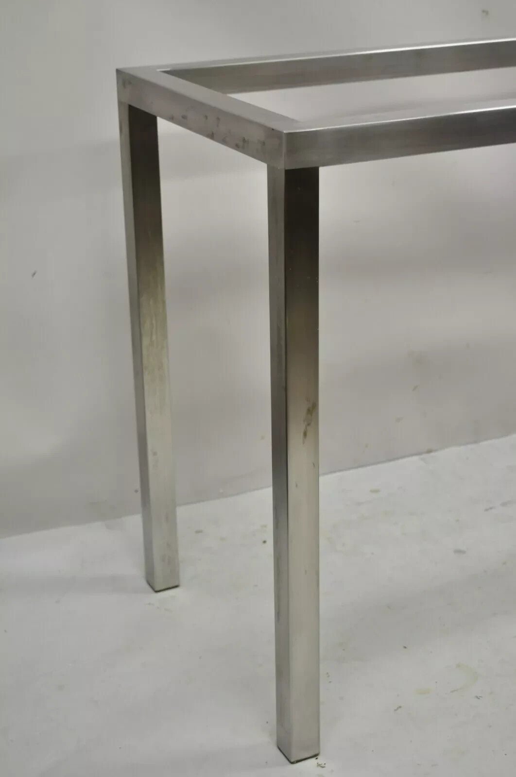 Design Institute of America Steel Mid Century Modern 58" Long Console Hall Table