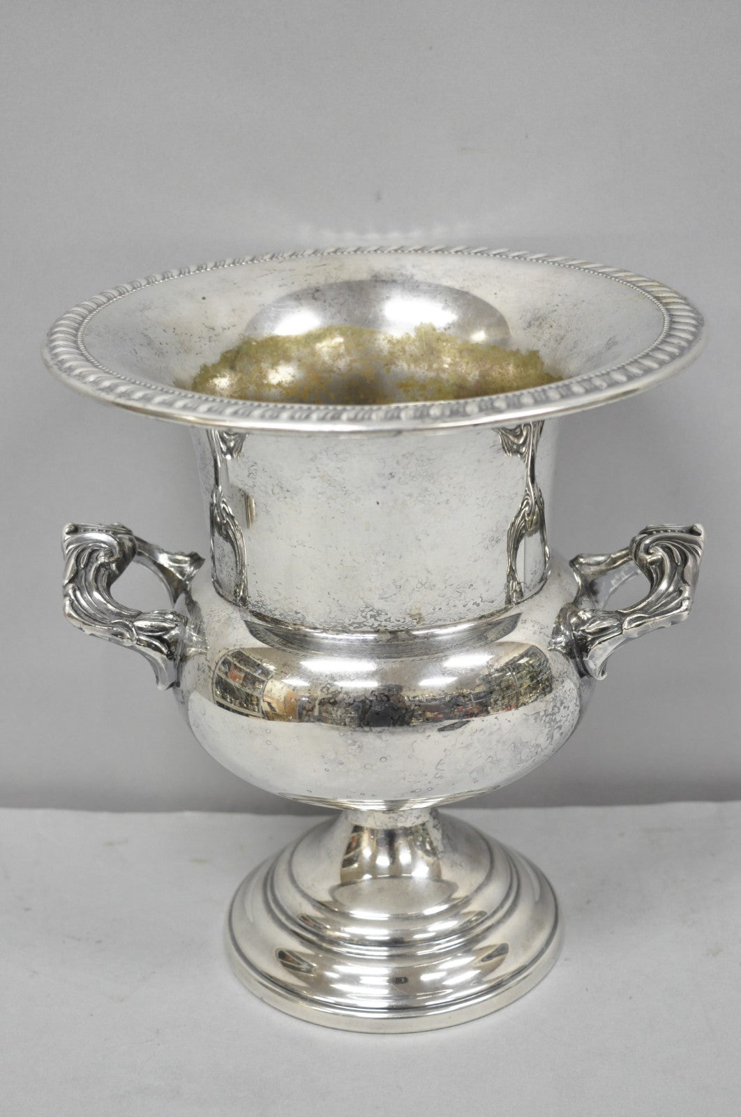 Vintage Sheridan Victorian Engraved Silver Plated Champagne Chiller Ice Bucket