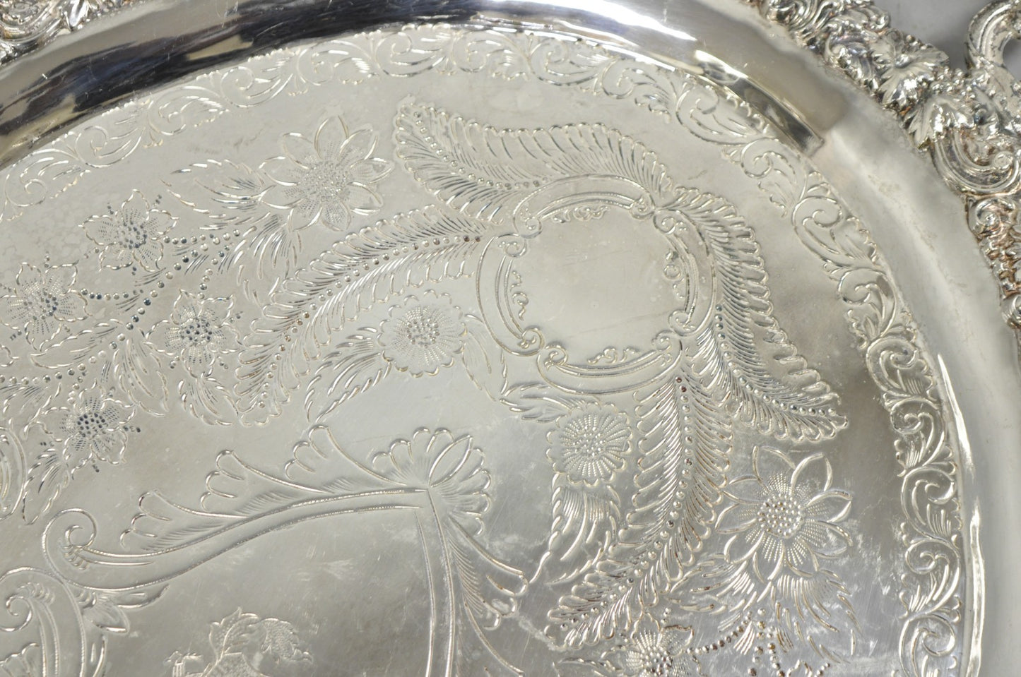 Antique Barker Ellis English Victorian Silver Plated Tea Set w/Tray - 7 Pc Set