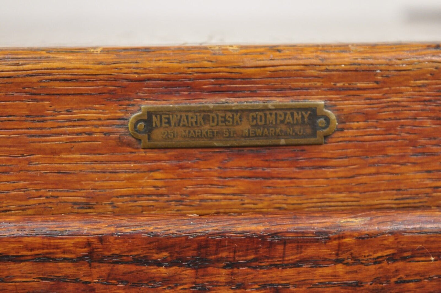 Antique Shaw Walker Quarter Sawn Oak 4 Drawer Arts & Crafts Office File Cabinet