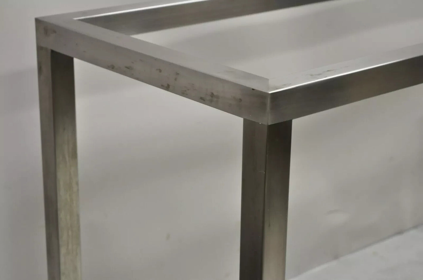 Design Institute of America Steel Mid Century Modern 58" Long Console Hall Table