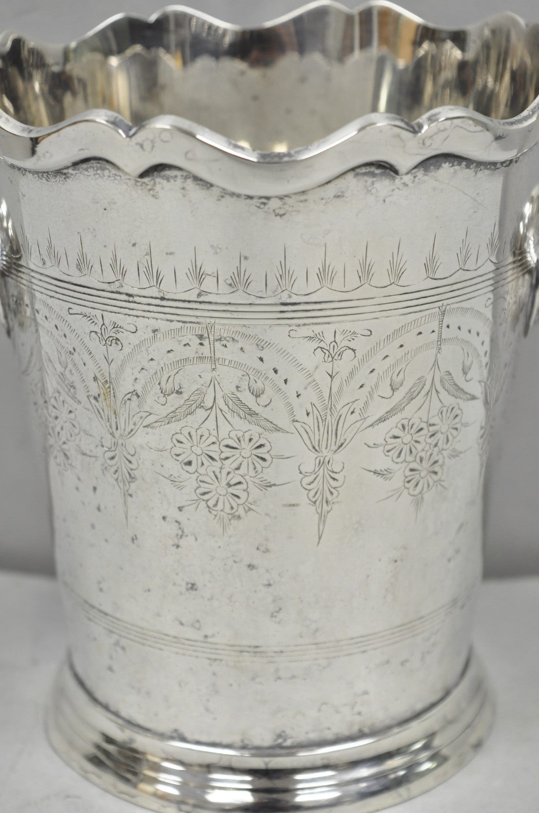 Antique Silver Plated English Regency Style Champagne Chiller Ice Bucket, India
