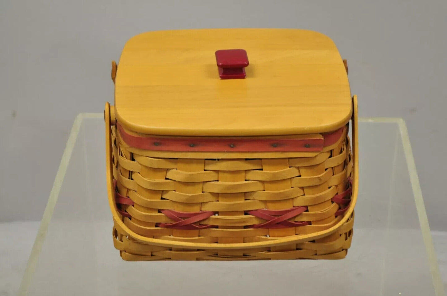 Vintage Longaberger Christmas Edition 2000 Edition Deck the Halls Basket w/ Lid