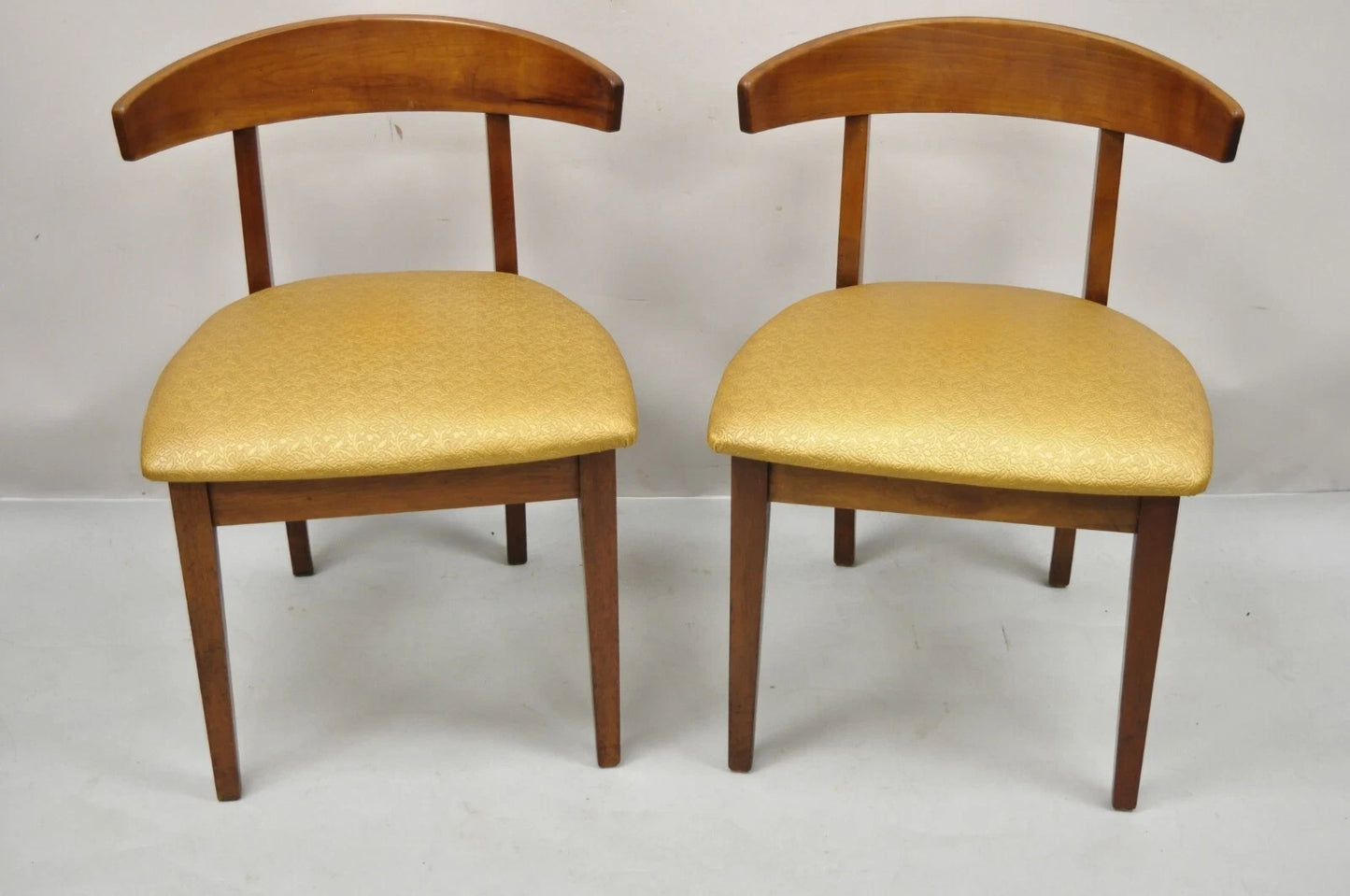 Vintage John Van Koert Drexel "Counterpoint" Cherry Dining Side Chair - a Pair