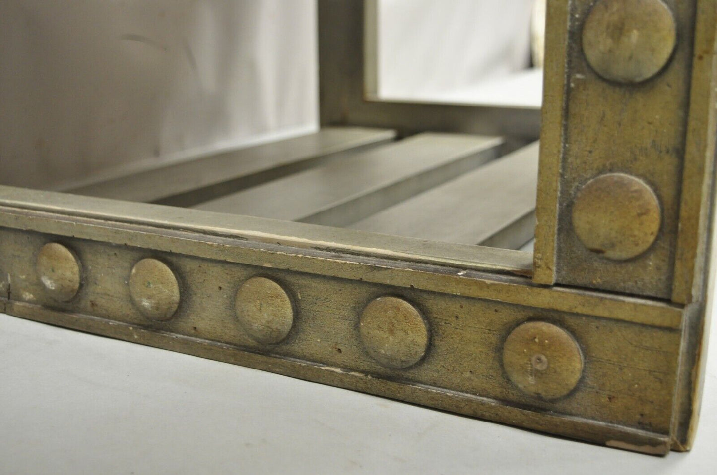 Mid Century Modern James Mont Style Silver Occasional Side End Table