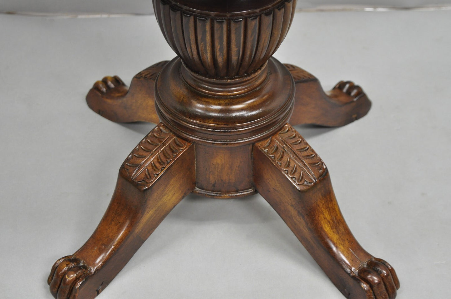 Antique French Empire Regency Inlaid Mahogany Swivel Piano Harpist Stool Chair