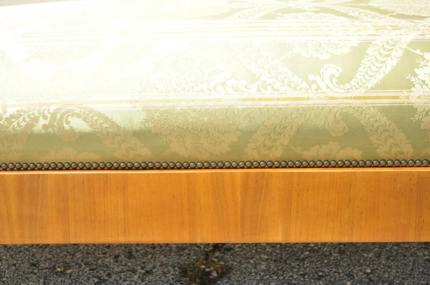 William Switzer Italian Biedermeier Regency Carved Recamier Chaise Lounge Chair
