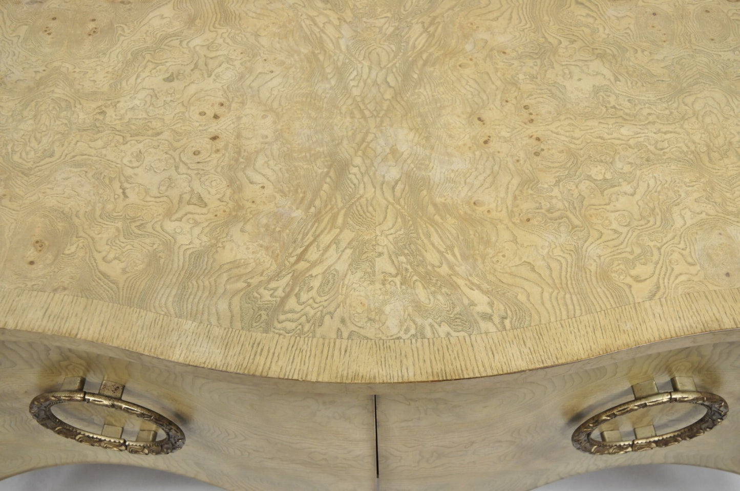Insignia Drexel Heritage Italian Provincial Burl 2 Door Bombe Cabinet Commode