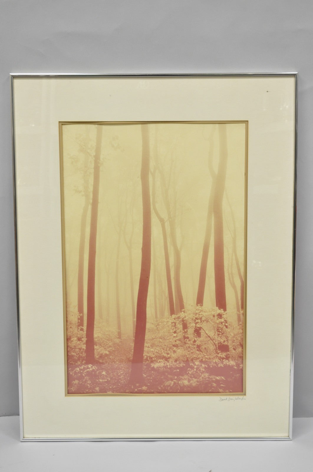 Vintage David Lorenz Winston "Seven Trees" Landscape Signed Framed Art Print