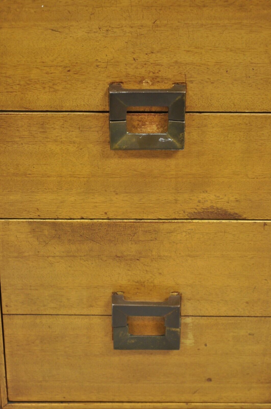 Mid Century Modern Mahogany James Mont Style Nightstands by Red Lion - a Pair