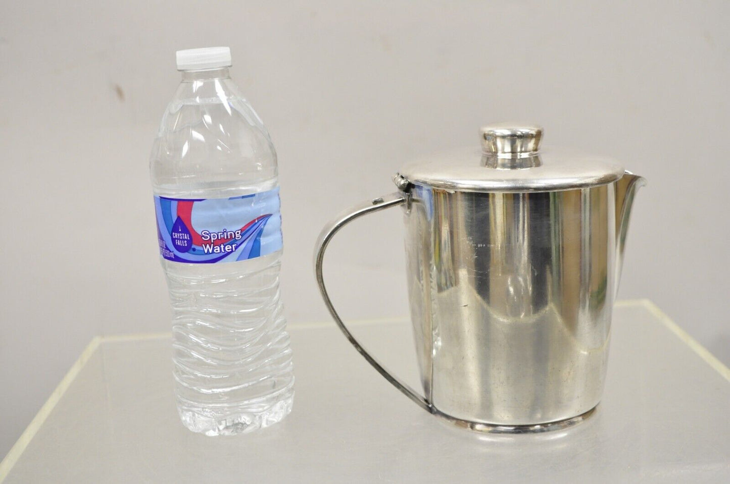 Vintage Oneida Sambonet Italy Silver Plated Modern Coffee Pot Water Pitcher