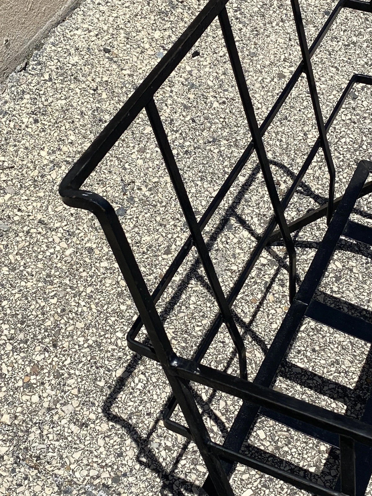 Vintage Mid Century Modern Wrought Iron Arthur Umanoff Style Lounge Chair