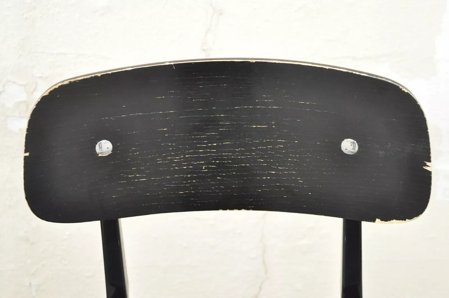 Industry West Madewell Industrial School Side Chair Black Metal Frame - Set of 4